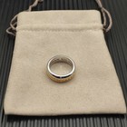 David Yurman 8mm Cable Inset Band Ring Sterling Silver With 18k Yellow Gold Sz 9