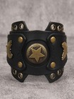 Punk Leather Cuff Bracelet Adjustable Straps Wrap Bracelets Arm Armor Cuff Gothi