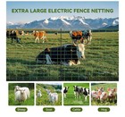 Electric Netting Fence Kit Sheep Fencing 42 h X 164 l With Posts Spikes