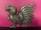Set 2 Large Metal Wall Hanging Fighting Roosters Art Farmhouse Barn Decor