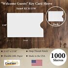 1000 Key Card  Credit Card  Gift Card Sleeves  2 3 8  X 3 1 2  White  24lb 