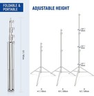 Stainless Steel Light Stand 9 2ft 2 8m Spring Cushioned Heavy Duty Photography 
