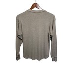Uniqlo Waffle Knit Long Sleeve Crewneck Top Womens Xs Beige Casual Layering