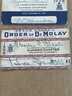 1938-39  2  Grand Council Order Of Demolay Membership Cards Zumbro Chapter Minn