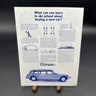 Vtg Original 1967 Citroen Ds Usa Break Official Brochure Rare -b