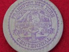 Vintage 1863-1963 Frankfort New York Centennial Citizens Bank Wooden Nickel
