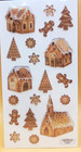 Christmas Paper Crafts Gingerbread 19pc Stickers  Brand New