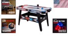 Fire    n Ice 54    Led Light-up Air Hockey Table With Scoring Corners   Pushers