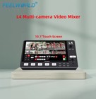 Feelworld L4 5-ch Multi Camera Video Mixer Switcher 10 1 Inch Touch Screen Panel