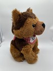 Dan Dee Dog Plush Stuffed Animal Brown 12    Love Bandana