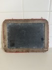 Antique 2 Sided School Chalkboard  Slate With Stitching 8 X 11 In