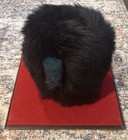 Bearskin Hat British Royal Army Irish Guards Blue Plume Chin Strap Size 6 7 8