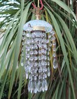 Icy Green Italy Art Glass Jelly Fish Vintage Swag Lamp Chandelier Brass Ice