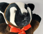 Vintage Muffin Enterprises Badger 15  Stuffed Animal Plush Toy Clean  Rare 