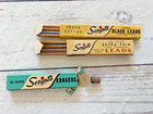 3 Pkgs Vintage Scripto Long Black Mechanical Leads In Box  extra Strong  - Nos