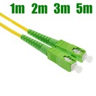 5 Pack 1-5m Sc apc To Sc apc Simplex Single Mode Internet Fiber Optic Cable
