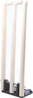 Cricket Heavy Duty Spring Return Wicket Stumps   Metal Base Wooden Stumps Bails 