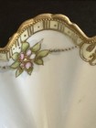 Antique Nippon Porcelain Moriage Footed Bowls Scalloped Gold Nouveau Set Of 6