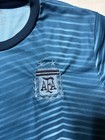 Adidas Argentina National Team Soccer Jersey Blue Striped 2019 Training Sz M