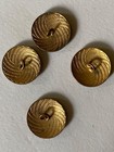 Antique Collectible Art Nouveau French Enameled Roses Five Buttons 2 2 Cm