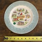 Vintage Kentucky Landmark Souvenir Collector Decorative Plate - Gold And Blue