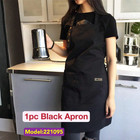 Waterproof Kitchen Apron Oil Resistant Chef Bib Apron Catering Workwear Unisex