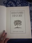 Vintage 1981 Our Family History Genealogy Book By Avenel Books Unused Floral 