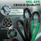 55000lb Heavy Duty Offroad Recovery Rope Kit 1 26x30ft 2 Soft Shackles For Truck