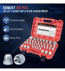 80 Pc Jic Master Industrial Hydraulic Cap And Plug Hose Tube And Pipe Fitting   