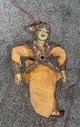 Vintage Burmese Yoke Th   Marionette Prince Gold Sequined 14  Myanmar Puppet 