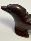 Vintage Hand Carved Wooden Dolphin Figurine 5    Tropical Hardwood Marine Animal