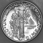 1944-p Mercury Dime 90  Silver  Uncirculated As Shown  sn03 