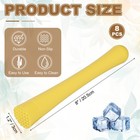 8 Pcs Cocktail Muddler  8 Inch Pp Drink Muddler  Yellow  thick 