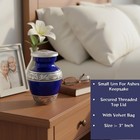 Brass Small Keepsake Cremation Urns For Human Ashes Adult With Velvet Bag