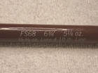 Vtg 1975 Fenwick Fs68 6 9   4-10lb Fishing Spinning Rod 2pc 1 8-1 2 Oz Lure Euc