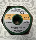 Kester 24-7050-7402 Rosin Core Solder Wire Sn96 3 ag3 7  031    1 Lb Spool Lot 18
