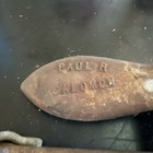 Vintage Cast Iron Boat Anchor 20 Pounds Paul R Salomon Detroit Michigan