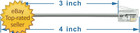 3 Inch Short Telephone Cord Phone Cable Wall Phone Cord For Landline Rj11 6p4c