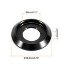 20pcs M8 Cone Cup Countersunk Washers 8mm 0 31 Inch Aluminum Black