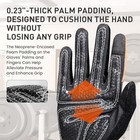 Finger Ten Workout Gloves Full Finger With Padding 1 Pair Orange Small