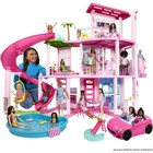 Barbie Dream House Kids Playset With Slide  Deluxe Dollhouse Set  75  Pieces
