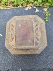 Wonderful Antique Bronze Inkwell Box