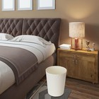 Small Plastic Trash Can - 1 8 Gallon - White - Wastebasket Garbage Can Container