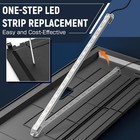New Led Aquarium Hood 24in Fish Tank Cover Adjustable Light Black