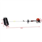 52cc Handheld 2 4hp Gas Power Snow Sweeper Broom Brush Driveway Walkway Clean