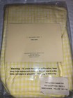 Pottery Barn Kids Gingham Rolling Wicker Basket Liner Sz Small Yellow Gingham