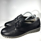 Dansko Libbie Womens Casual Leather Shoes Size 9 5 Eu 40 Black Sneaker Work Flat