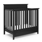 Usa petal Mini Black 5-in-1 Convertible Crib With Bonus Mattress