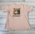 Vtg Morris The Cat 9 Lives T-shirt 18    Armpit Measurement Single Stitch