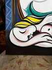 Pablo Picasso - Amazing Oil Painting - Handmade Canvas - Signed - With Labels